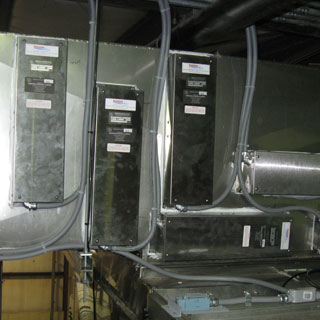 In ducts air UV system installation
